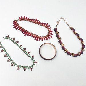 524 Vintage copper jewelry lot, including Matisse signed pieces